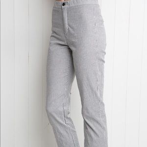 brandy striped pants BLACK
